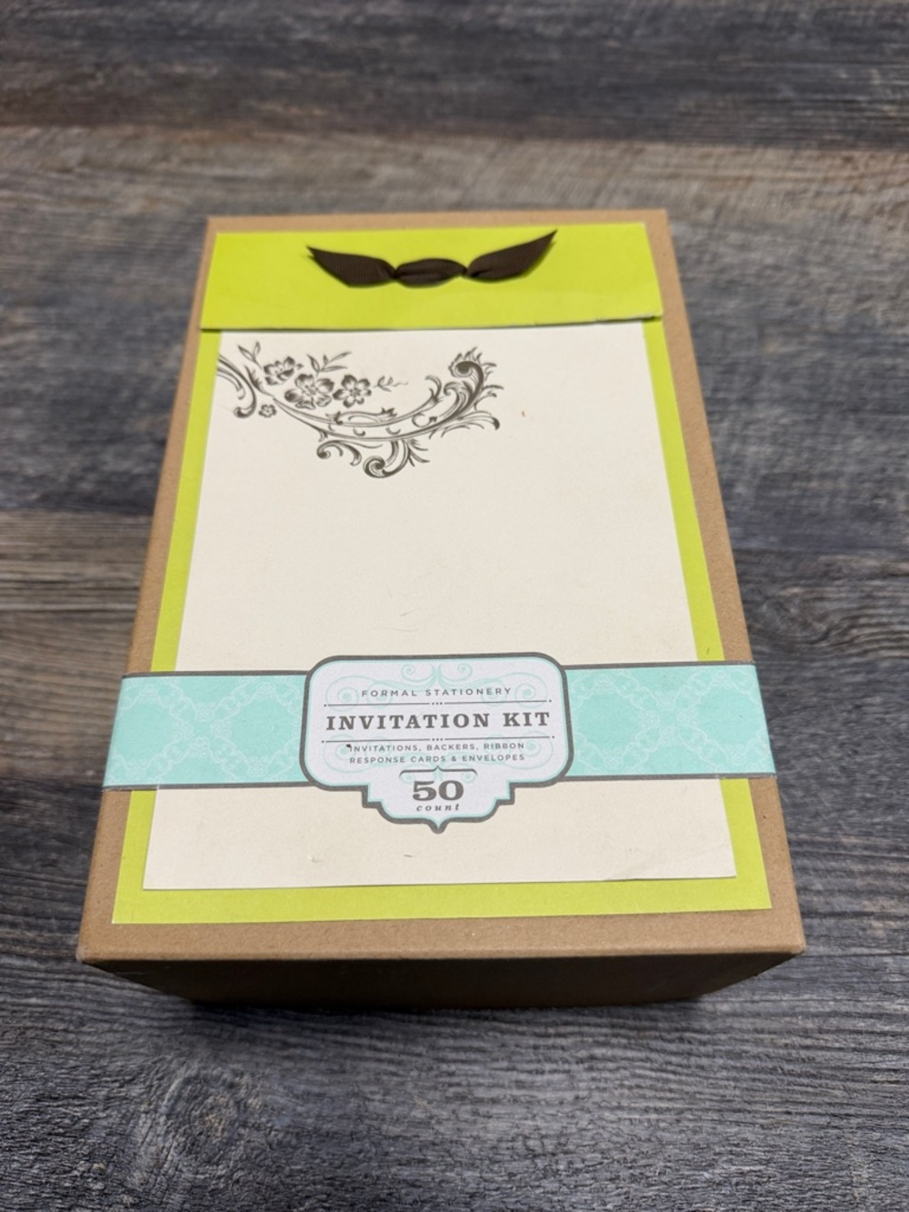 Lime Green Invitation Kit - 47 Count